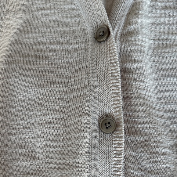 Women's Beige Cardigan Sweater - Picture 2 of 4